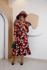Falda de patchwork Ankara de Onje