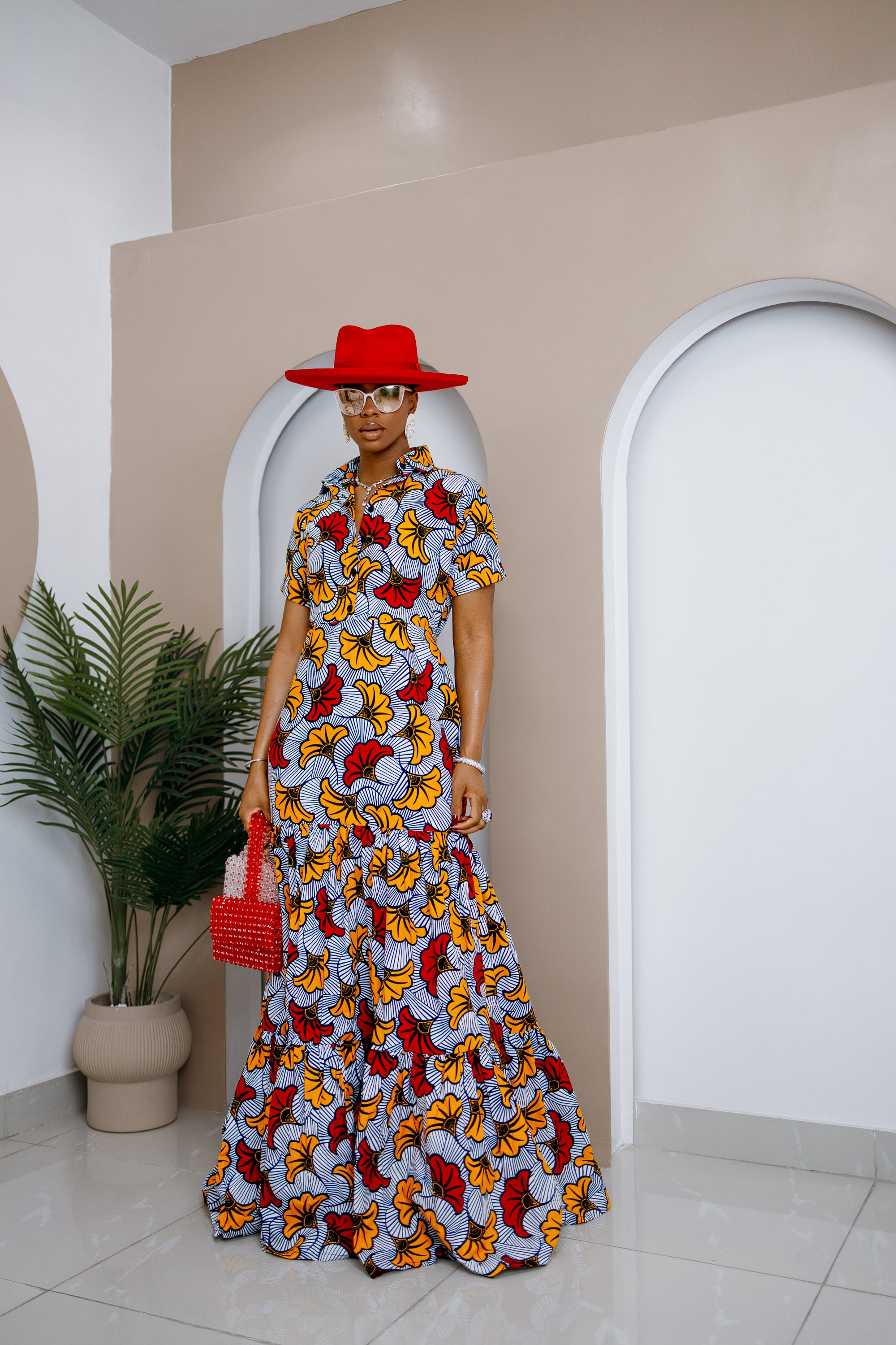 Robe longue caftan Chukwudi