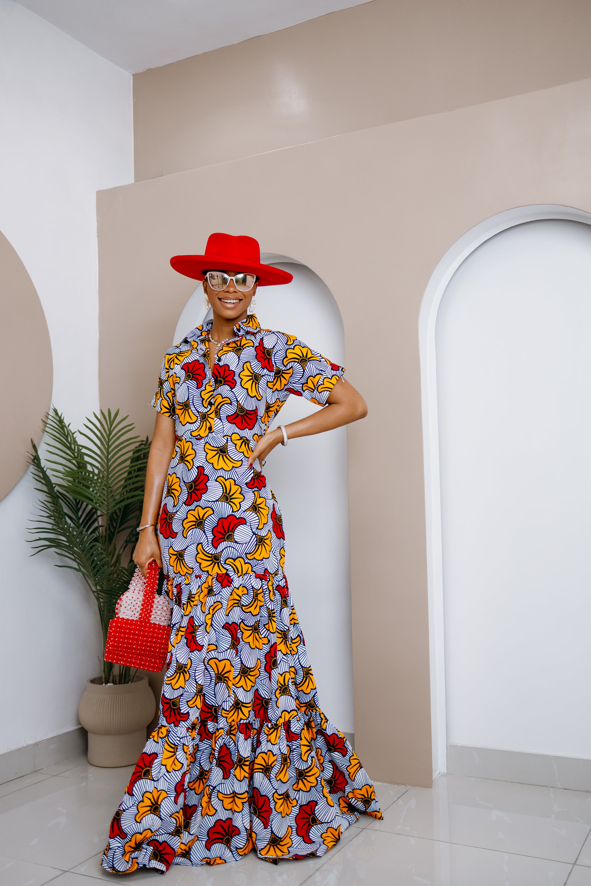 Robe longue caftan Chukwudi