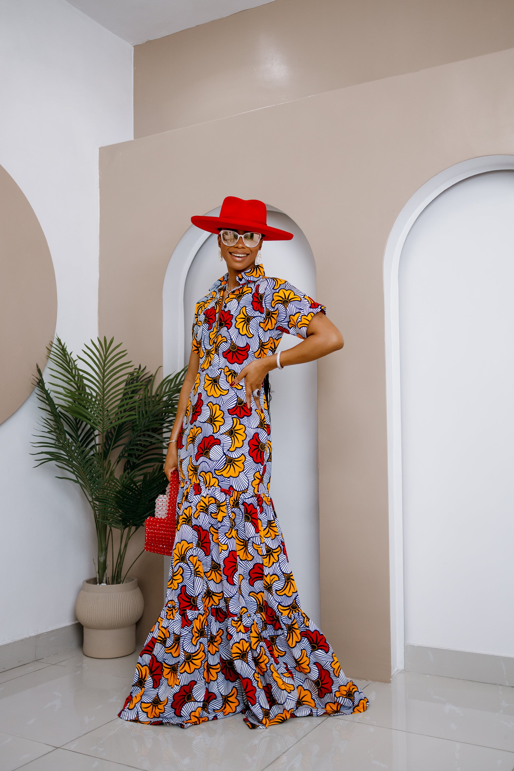Robe longue caftan Chukwudi