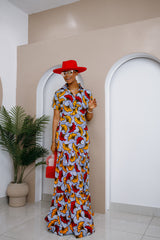 Robe longue caftan Chukwudi