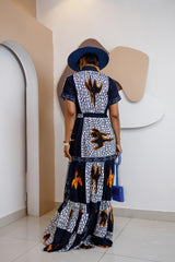 Nzama – Ankara Maxi Shirt Dress