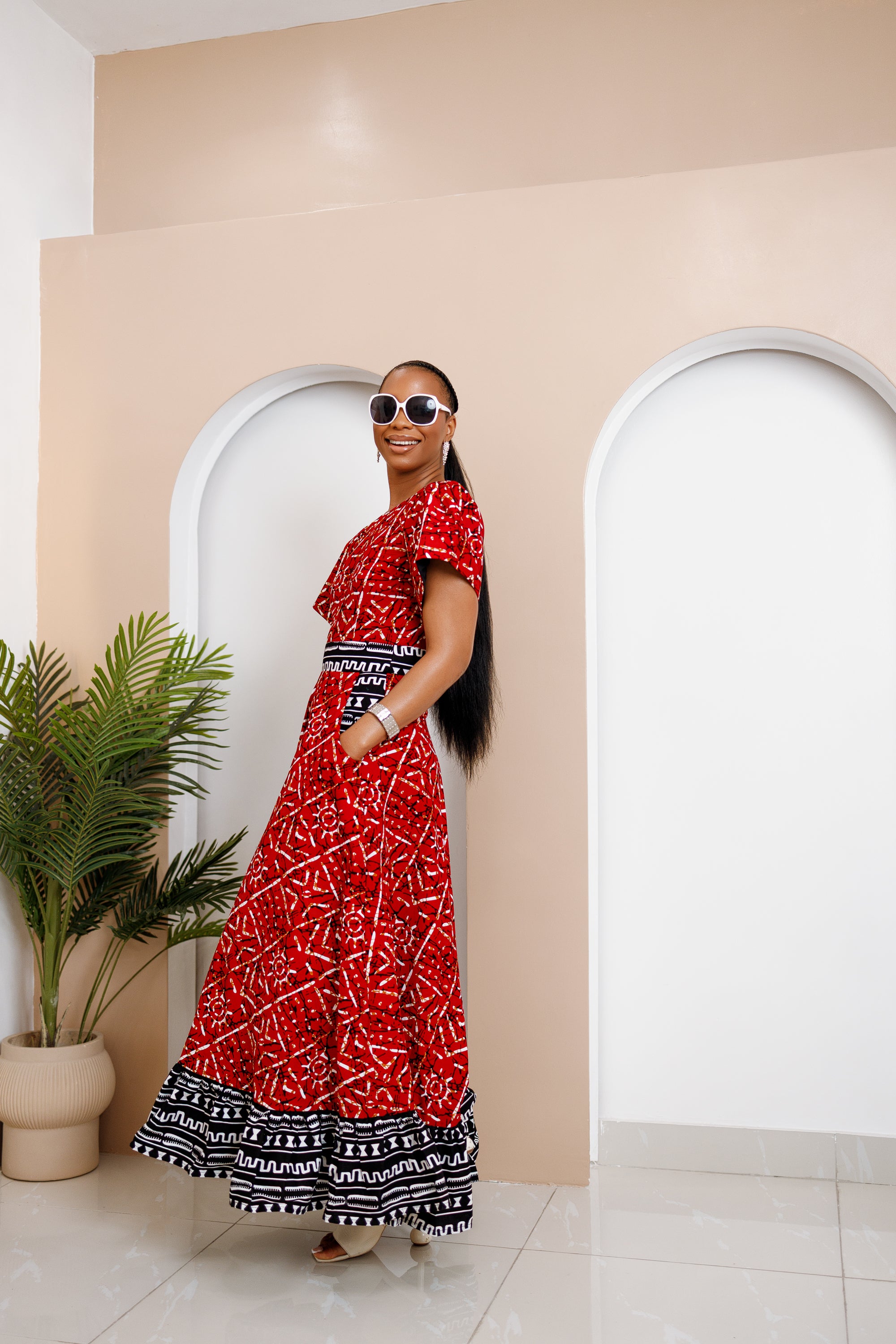 Jupe patchwork Onje Ankara