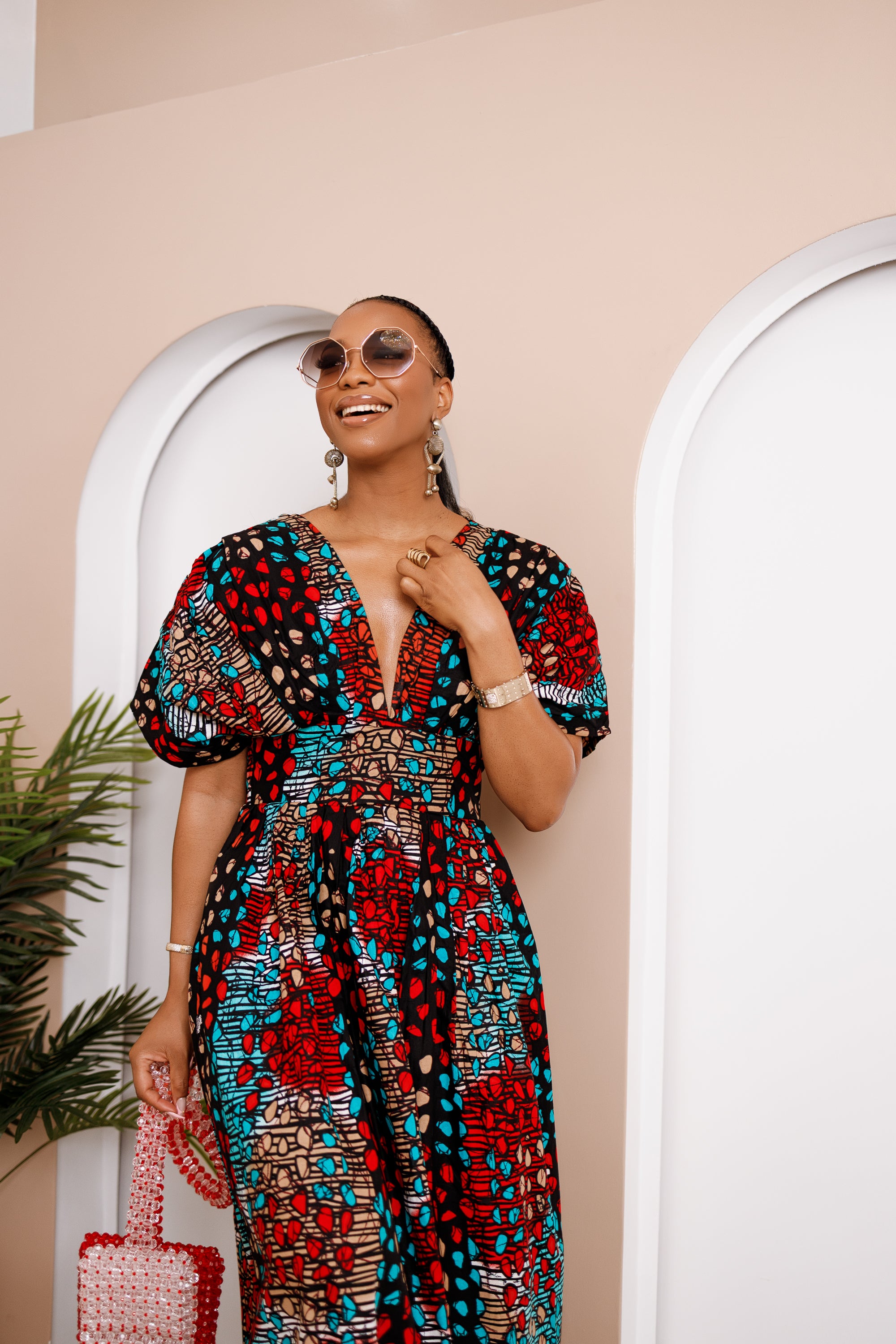 Jupe patchwork Onje Ankara