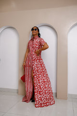 Vestido caftán largo Adire de Odiegwu