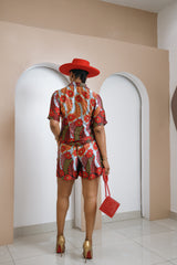 Ogochukwu Ankara Silk Loungewear Set