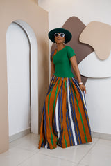 Conjunto de carga Achalugo Aso Oke - Azul y morado