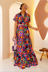 Vestido largo caftán italiano