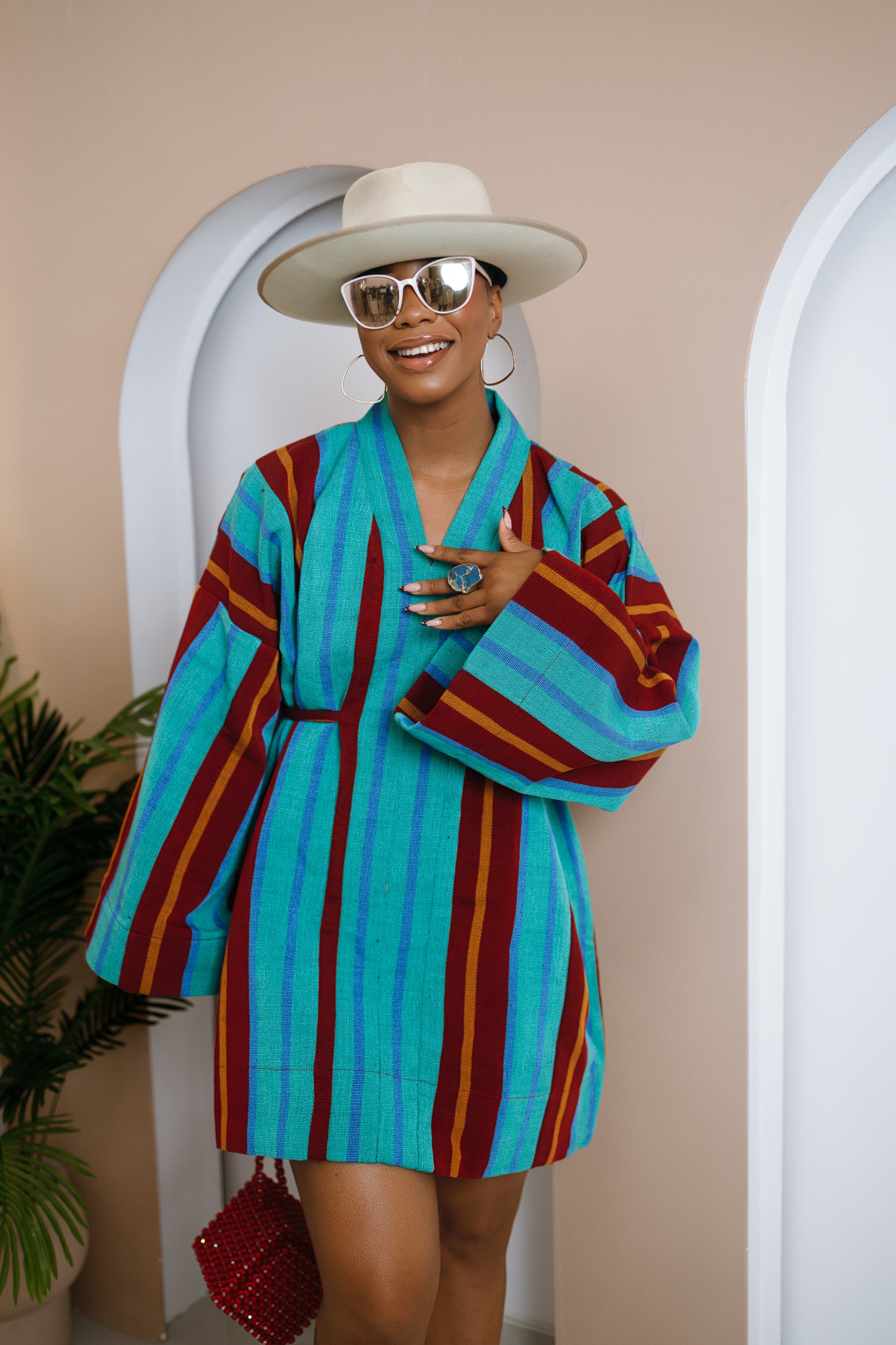 Okwute Aso Oke Dress