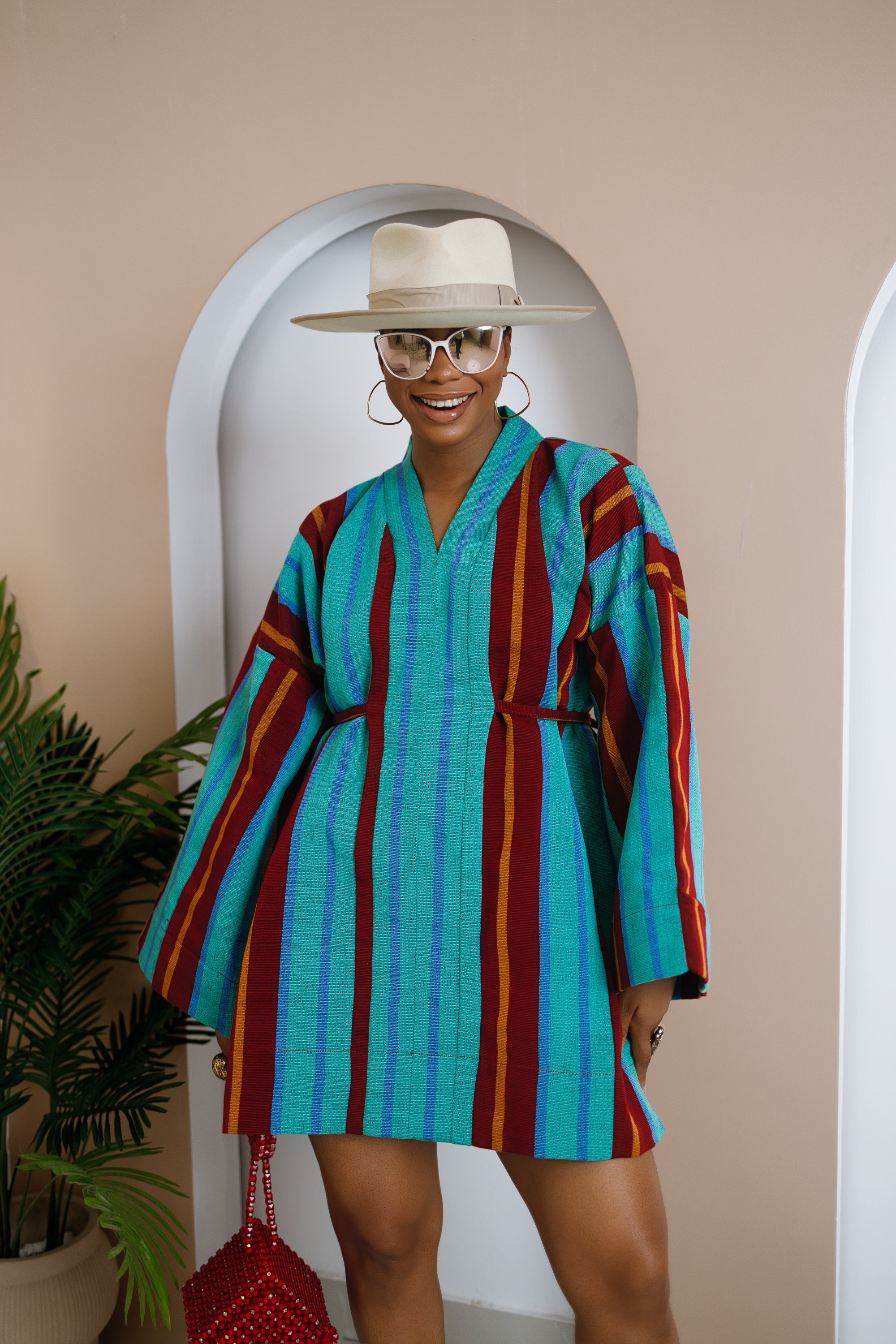 Okwute Aso Oke Dress
