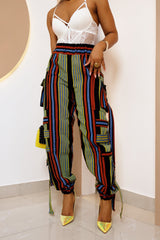 Onyenanke African Aso oke Cargo Pants