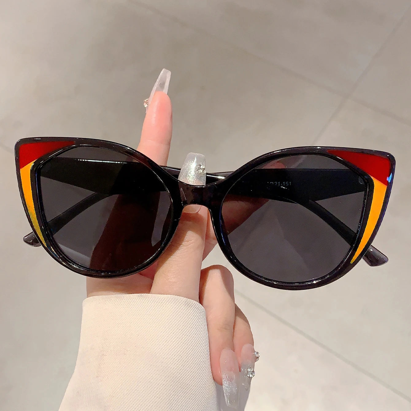 Luxe Leopard Cat Eye Sunglasses - Gradient UV400 Protection