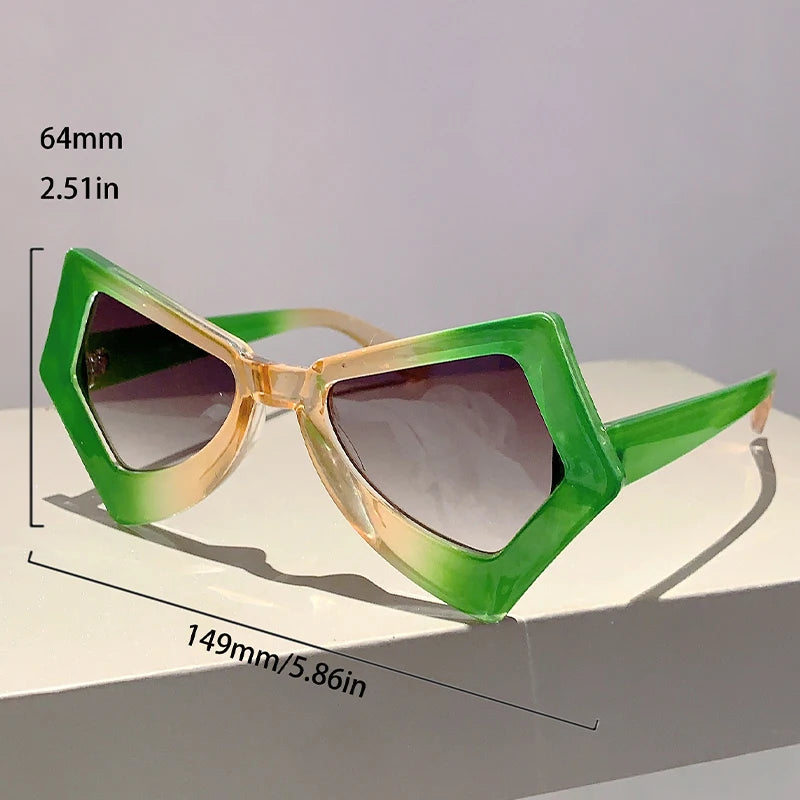 Butterfly Cat Eye Sunglasses: Gradient UV400 Candy Shades