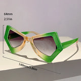 Butterfly Cat Eye Sunglasses: Gradient UV400 Candy Shades