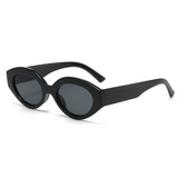 Y2K Oval Retro Sunglasses: Women's Chic Gradient Lens Eyewear