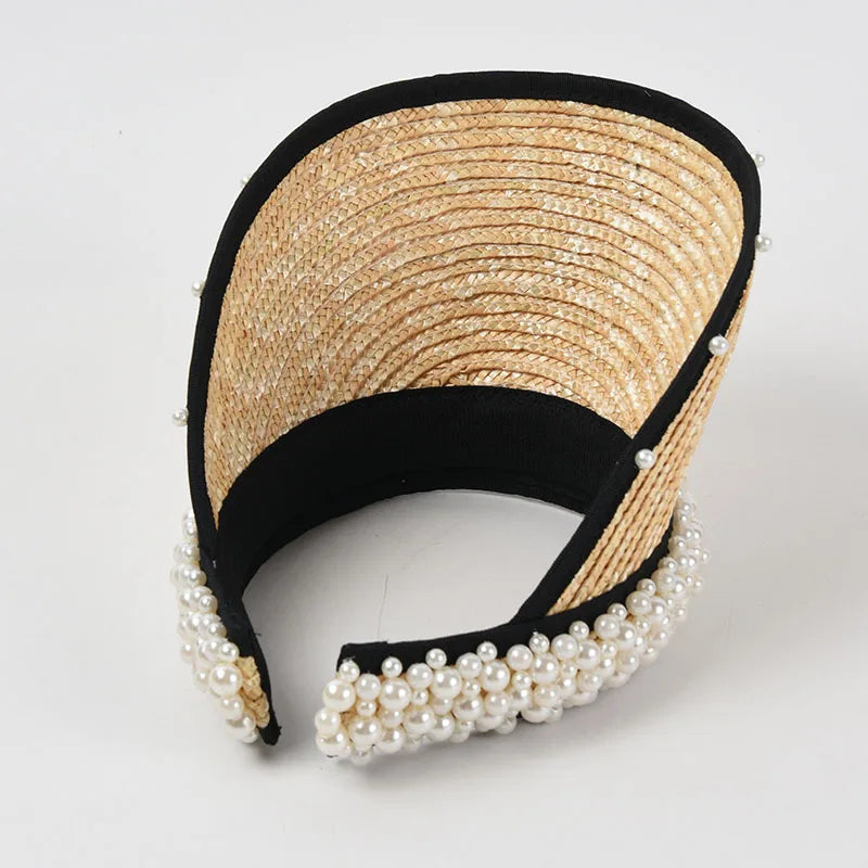 Radiant Pearl Straw Sun Hat