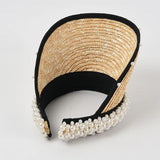 Radiant Pearl Straw Sun Hat