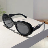 KAMMPT Aurora Oval Sunglasses: Gradient UV400 Luxury Korean Style Shades