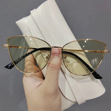 KAMMPT Luxury Vintage Cat-Eye Sunglasses for Women 2024 - UV400 Trendy Eyewear