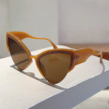 Oversized Butterfly Cat Eye Sunglasses - Luxury Gradient UV400