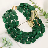 Luxury Retro Multi-Layer Beaded Necklace - Vintage Chic Statement Jewelry