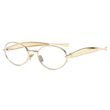 Y2K Vintage Oval Gradient Sunglasses - UV400 Punk Hip Hop Shades