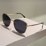 Cat Eye Gradient Oversized Sunglasses - Vintage Chic UV400 Shades
