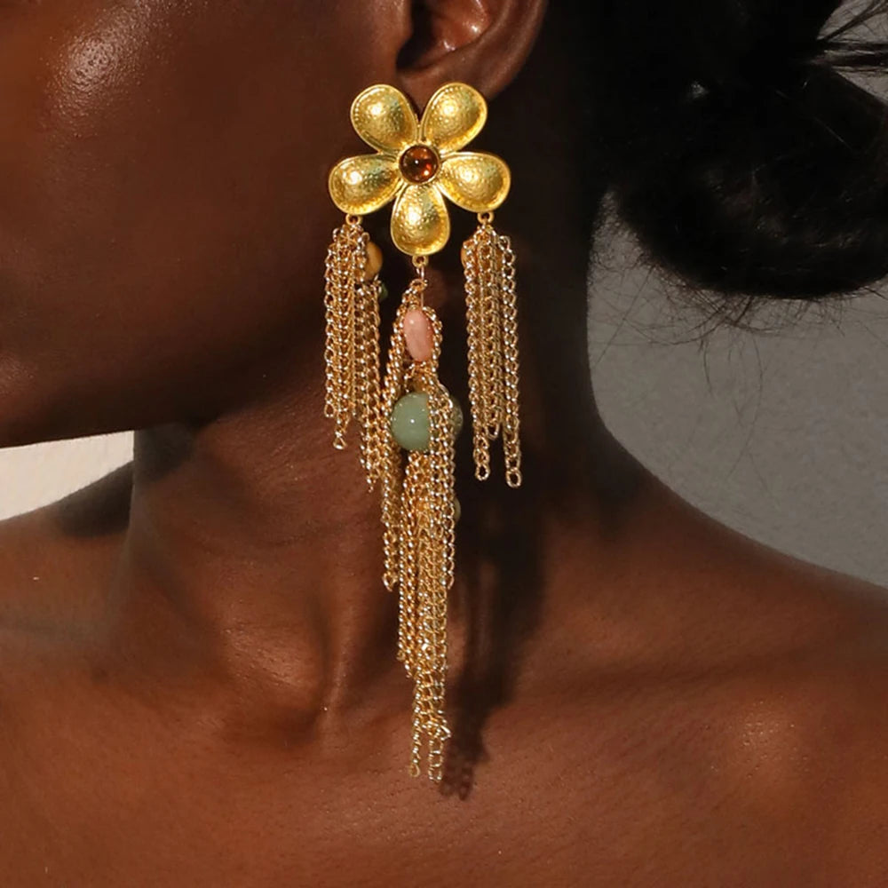 Sunburst Flora Earrings