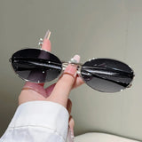 KAMMPT Vintage Oval Sunglasses: Retro Chic Shades for Women & Men