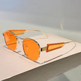 Vintage Round Sunglasses: Luxury Alloy Frame, UV400 Gradient Lenses