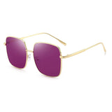 OEC CPO Oversized Square Sunglasses - Retro Green UV400 Alloy Shades