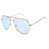 Pilot Aviator Sunglasses - Pink & Blue UV400 Lenses