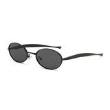 Luxury Oval Y2K Sunglasses | Women's Metal Frame UV400 Shades