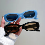 'Vintage Aura' Gradient Oval Sunglasses - UV400 Designer Shades