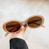 Retro Cat Eye UV400 Sunglasses - Chic Punk Red Green Shades