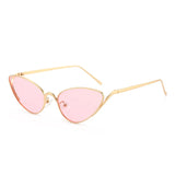 Vintage Alloy Cat Eye Sunglasses - Chic Women's UV400 Driving Shades