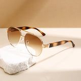 KAMMPT Oversize Pilot Gradient Sunglasses - Luxury Square Frame Shades