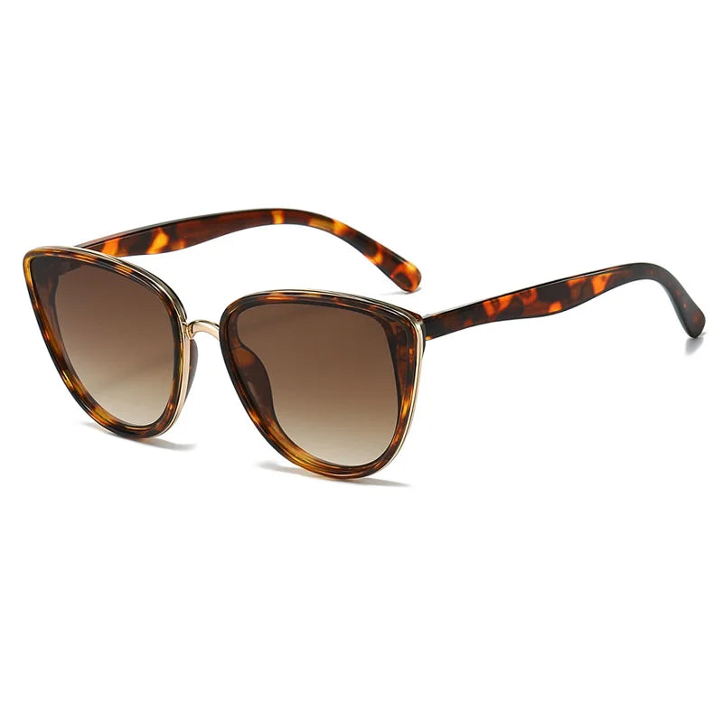 Chic Vintage Cat Eye Sunglasses - Retro Mirror UVA/UVB Shades