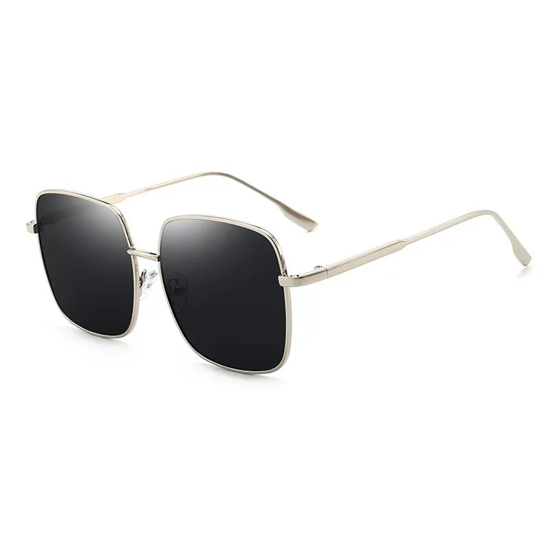 OEC CPO Oversized Square Sunglasses - Retro Green UV400 Alloy Shades