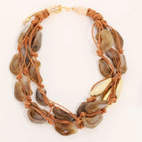 Fashion Statement Necklace Acrylic Beads Handmade for Women Girl Trendy Party Jewelry