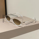 KAMMPT '25 Riviera Oval Sunglasses: Gradient Lens, Chic Alloy Glamour