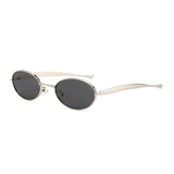 Luxury Oval Y2K Sunglasses | Women's Metal Frame UV400 Shades