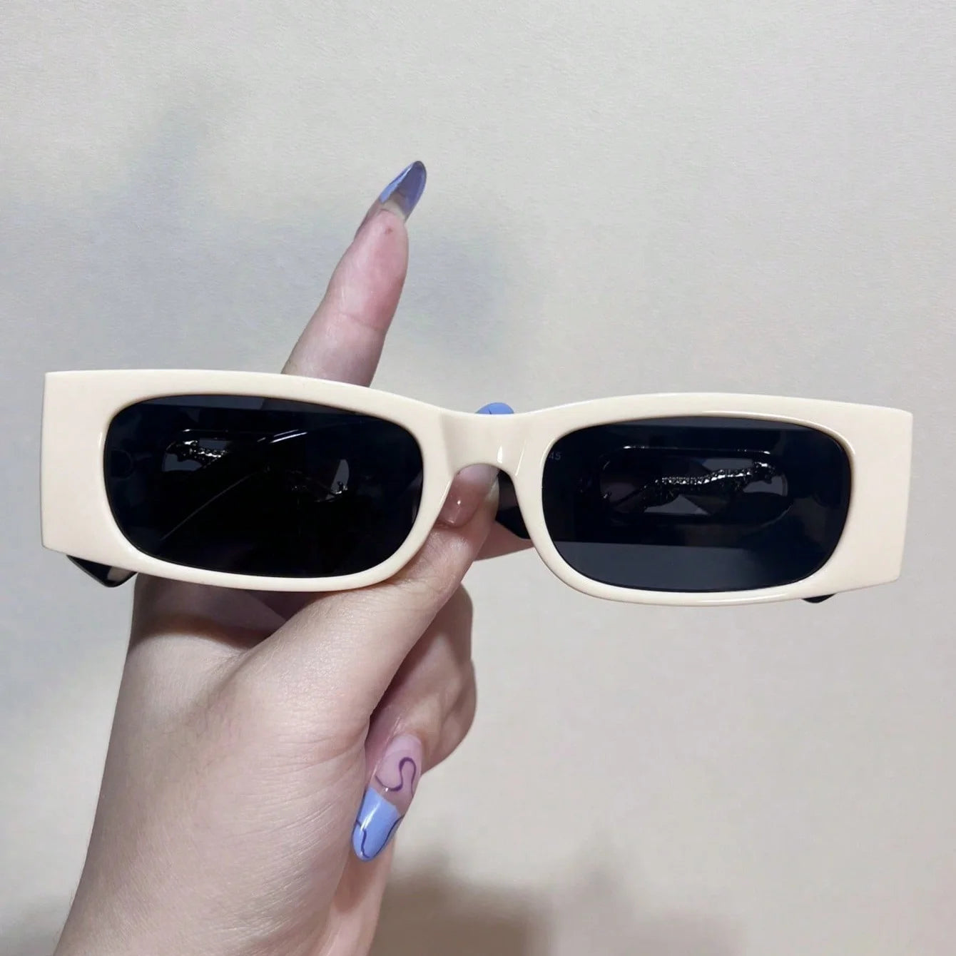 Y2K Leopard Temple Square Sunglasses - Retro Chic for Women