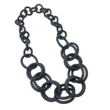 Handmade Rubber Choker: Avant-Garde Ethnic Chic Necklace