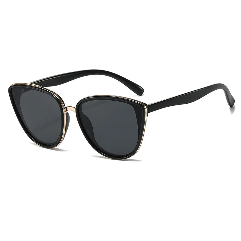 Chic Vintage Cat Eye Sunglasses - Retro Mirror UVA/UVB Shades