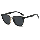 Chic Vintage Cat Eye Sunglasses - Retro Mirror UVA/UVB Shades
