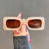 Chic Vintage Rectangle Sunglasses - UV400 Luxury Candy Shades for Women