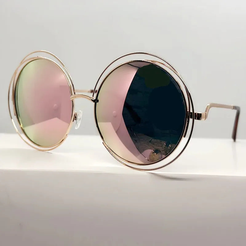 Chic Vintage Round Metal Sunglasses – UV400 Protection