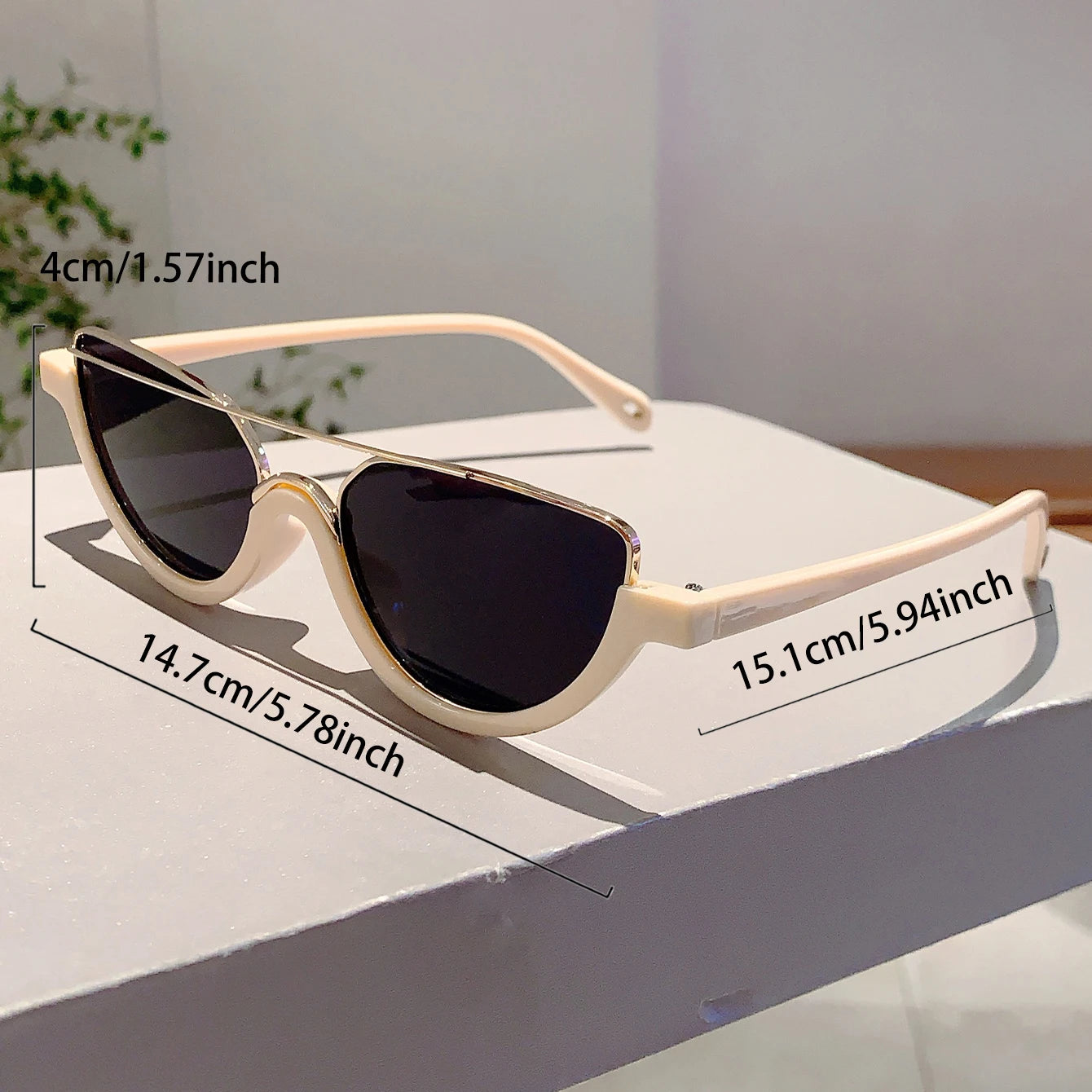 KAMMPT Luxe Leopard Cat Eye Sunglasses - UV400 Trendsetter Shades