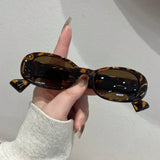 Chic Y2K Oval Sunglasses: Retro Glam for Festivals & Vacations